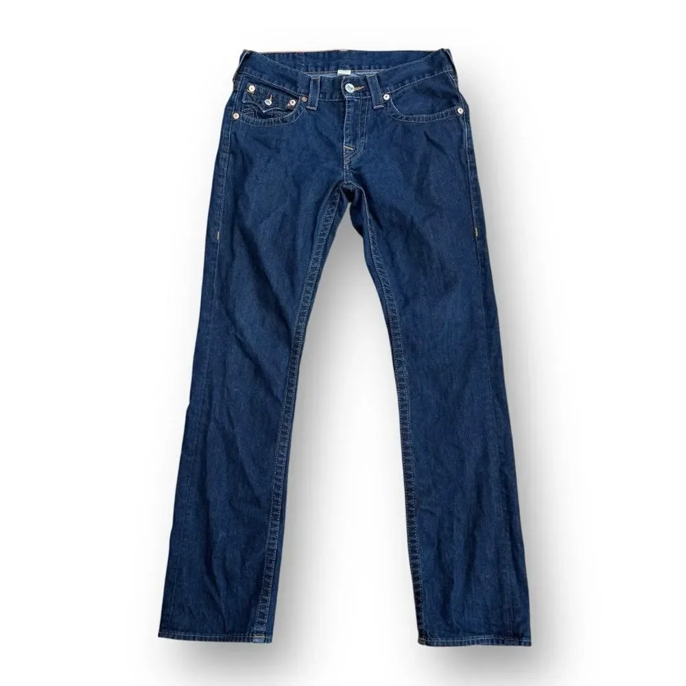 True Religion Straight Flap Red Orange Men’s Jeans 30 x 33